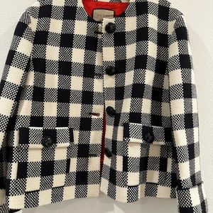 Gucci Gingham Check Wool Jacket